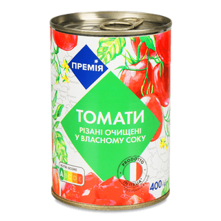 Томати «Премія» різані шматочками (400г)