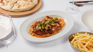 ქათამი რომესკოს სოუსით 