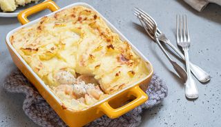 GRATIN FRUITS DE MER AUX CHAMPIGNON