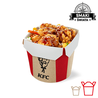 Ryż i Bites Sweet Chilli Grande