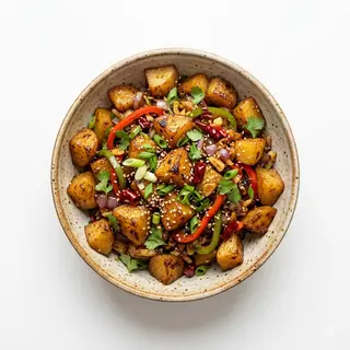 Patatas Salteadas al Wok Estilo Chino (Gan Guo)
