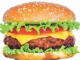 Menú hamburguesa con queso