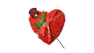 Róża z serduszkiem