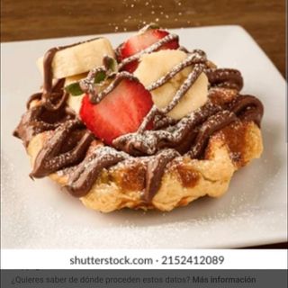 Gofre explosion de dos chocolate y filipinos