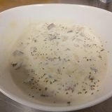 Setas A La Crema Con Jamón