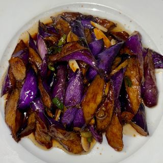 Berenjenas con salsas 