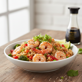 Orez thai cu creveți