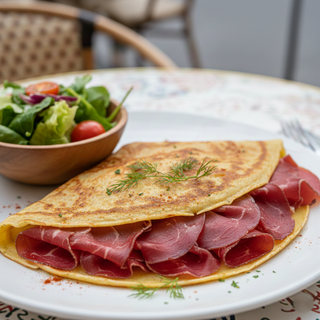 Crêpe salée bresaola