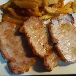 Lomo A La Plancha Con Patatas