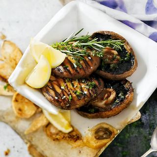 Шампиньоны на гриле