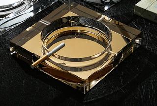 Scrumiera cristal aurie 13x13cm