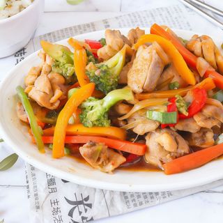 Pato con Verduras y agridulce