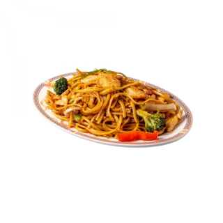 Tallarines con pollo