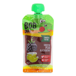 Смузі Bob Snail груша-лісова ожина (120г)