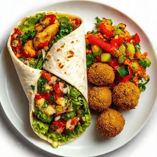 Wrap + Side + Falafel Balls