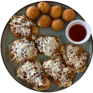 Філе мерлузи з овочами та крокетами (400г)