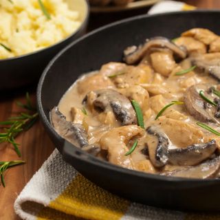 Plat Escalope Sauce Champignon