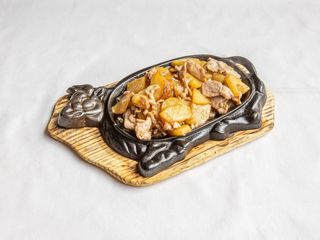 Vitello con Patate alla Piastra