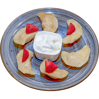 6 pierogów z owocami