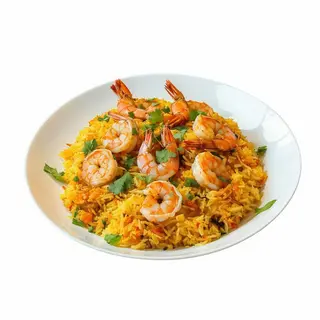 Chef special: hyderabadi prawns biryani (gambas)