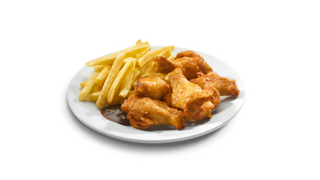 Box Skrzydełka z frytkami i napojem