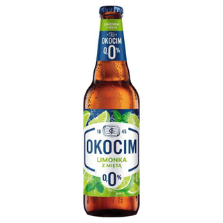 Piwo Okocim limonka z miętą 0,5l bezalkoholowe