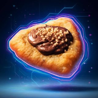 Pizza fritta alla nocciola