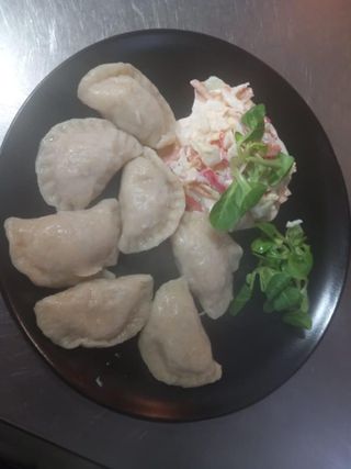 Pierogi z białym serem i ziemniakami