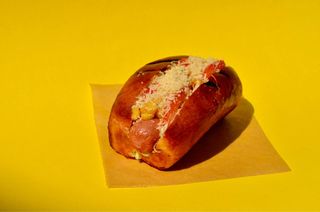 Карбонара (з баварською сосискою)