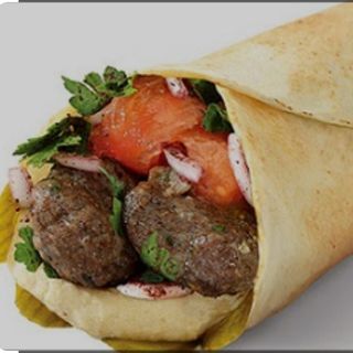 dublu Kafta kebab vita,la lipie