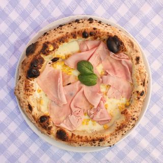 Panna prosciutto e mais (bianca)