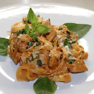 Pasta de pollo y bacon 