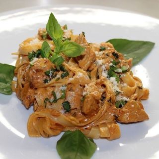 Pasta de pollo y bacon 