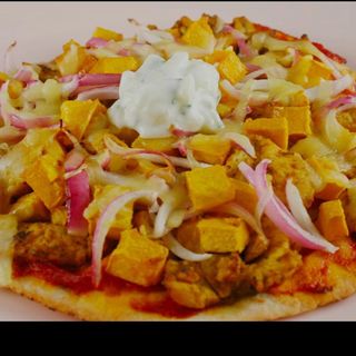 Pizza De Pollo Al Curry Con Cebolla (33 Cm.)