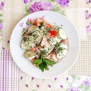 Огородный из свежих овощей