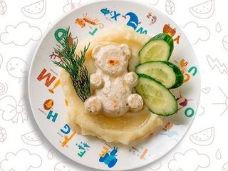 Котлетка куряча з картопляним пюре (150\50\75g)