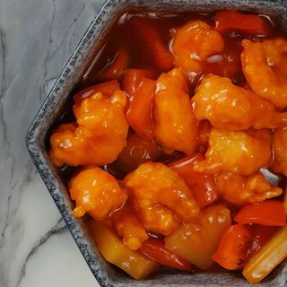 Gamberi in Salsa Agrodolce