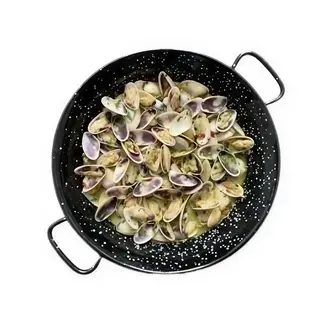 Tellinas en salsa verde