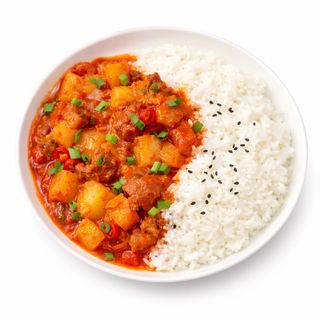 Riz Au Bœuf Et Tomates