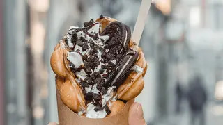 Mr Oreo waffle
