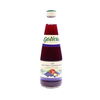 Сік Galicia Ябл-Чорничн неос пастер 0,3л