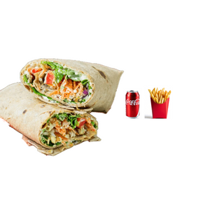 Veg Wrap Combo (2 Burgers + Coke +Fries)