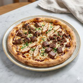 Pizza De Cuatro Carnes