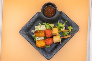 14 Spiedini di polpette di pesce e tofu - 2 pezzi