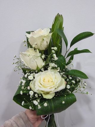 Ramo de 3 Rosas Brancas