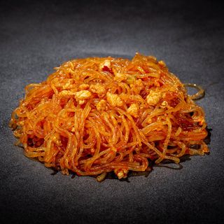 Spaghetti di soia con maiale