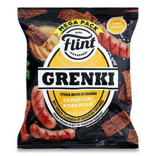 Грінки житньо пшеничні зі смаком Кабаноси та гірчиця 90г