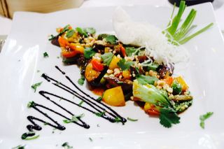 Salteado De Verduras Con Setas Shitake Y Tofu