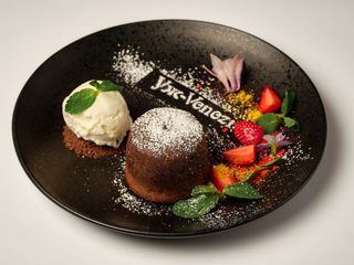Суфле шоколадне з морозивом (120/50г)