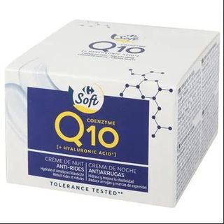 Crema Facial Noche Q10 Carrefour Soft 50 Ml.